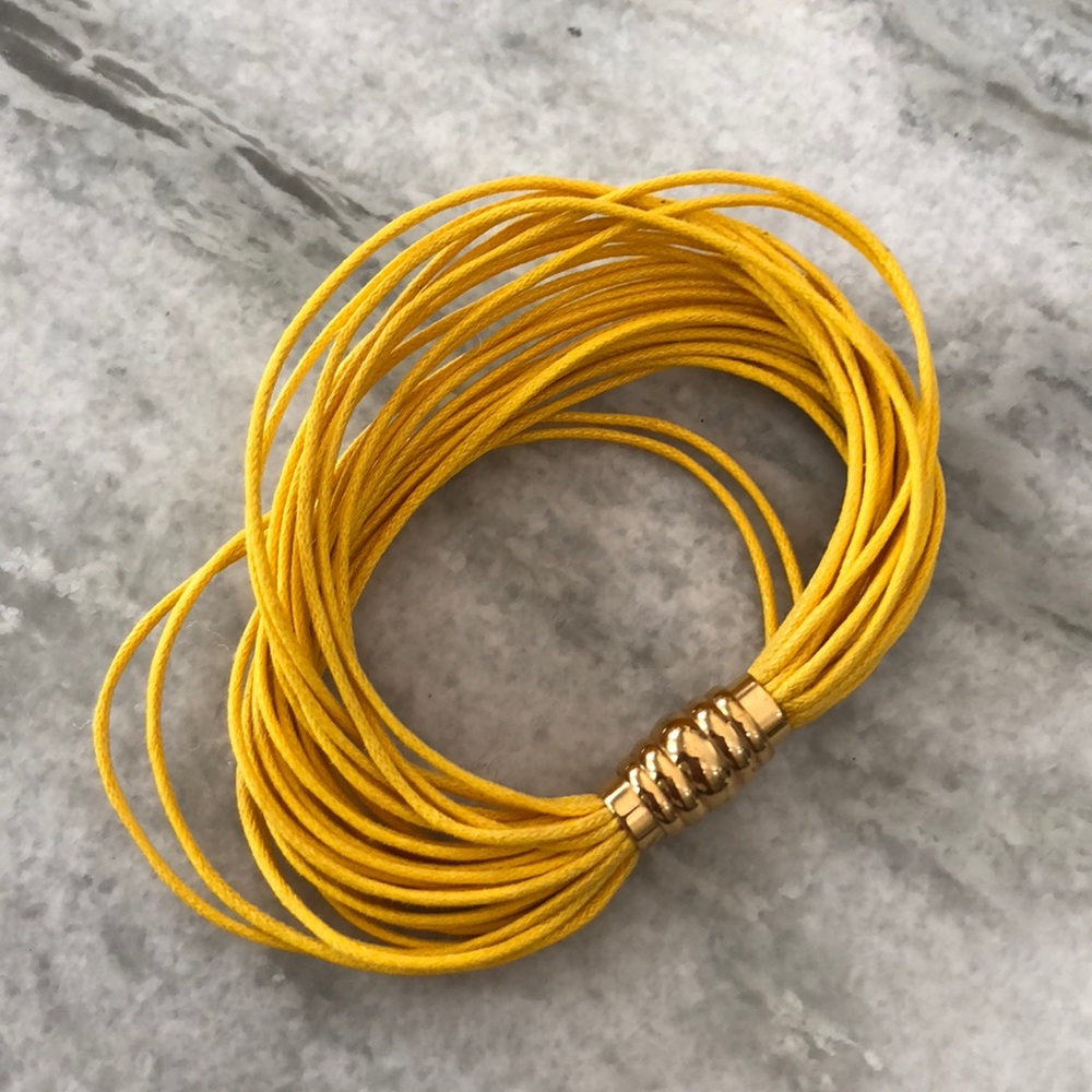 Yellow bracelet